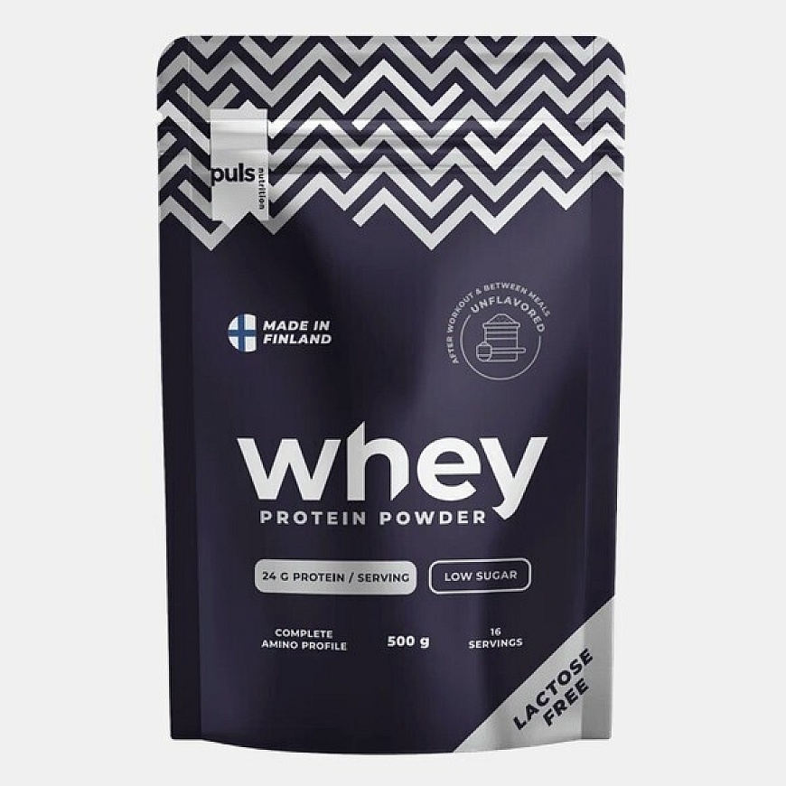 Puls Nutrition Whey proteiinijauhe, maitsestamata 500 g