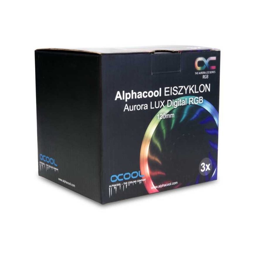 Alphacool Eiszyklon Aurora LUX Digitaalne RGB 120 mm korvafänn 24804 – 2