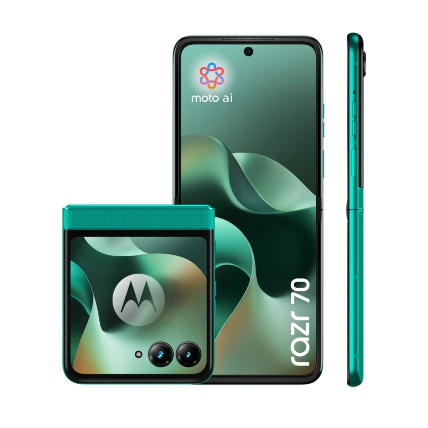 Motorola razr 70 17.5 cm (6.9") Dual SIM Android 16.0 5G USB Type-C 8 GB 256 GB 4800 mAh Dark Green – 3
