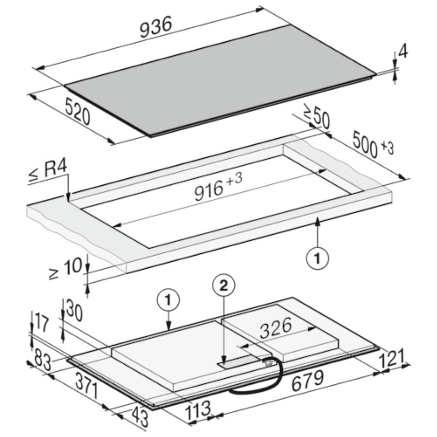 Miele KM 8595-2 FL - indukcijas plīts, 90 cm – 2