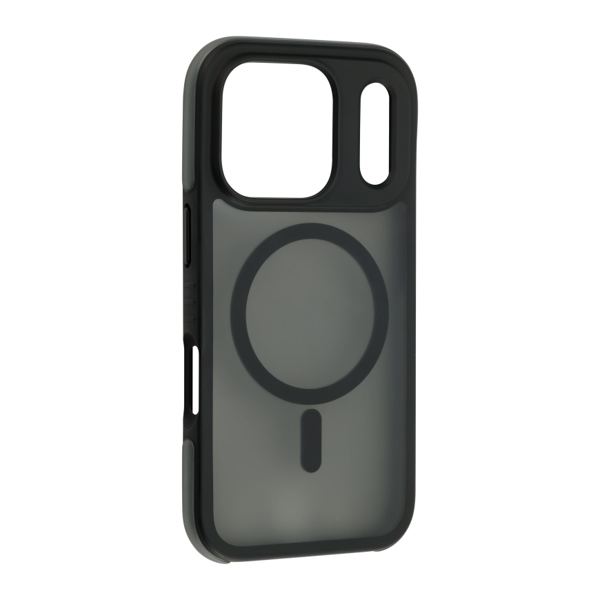 FoneKit Šokikindel MagSafe kaitseümbris, iPhone 18 Pro Max / 17 Pro Max, must/hall – 3