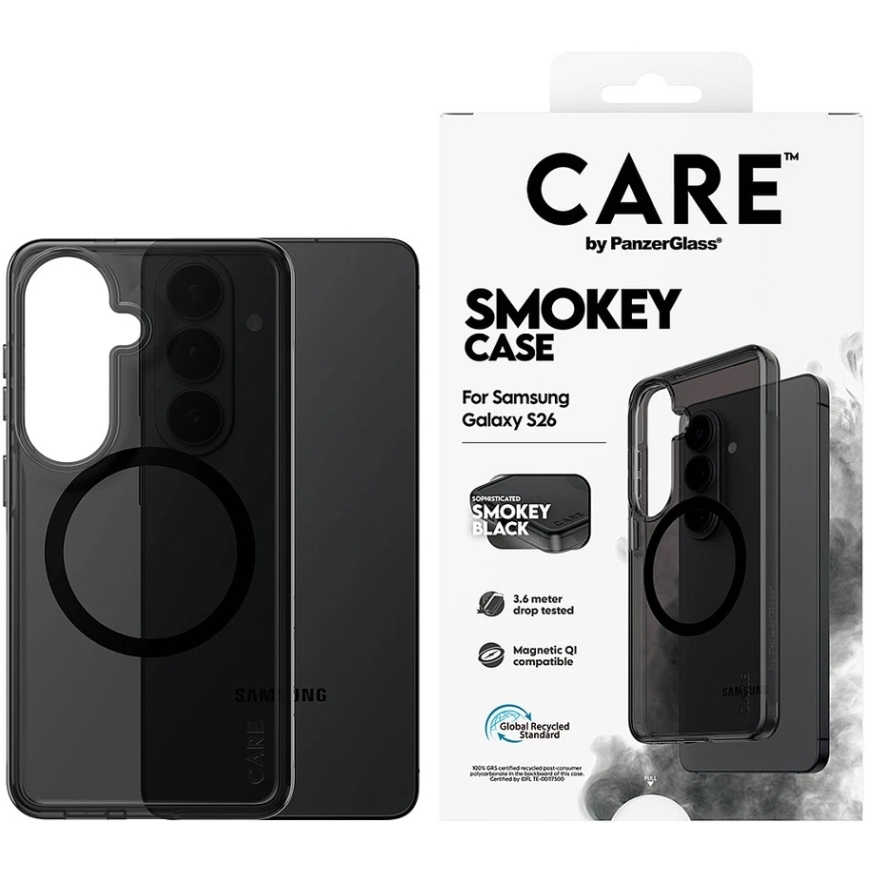 Panzer Glass CARE by PanzerGlass Urban Combat case for Samsung Galaxy S26 – Smokey Black – 3
