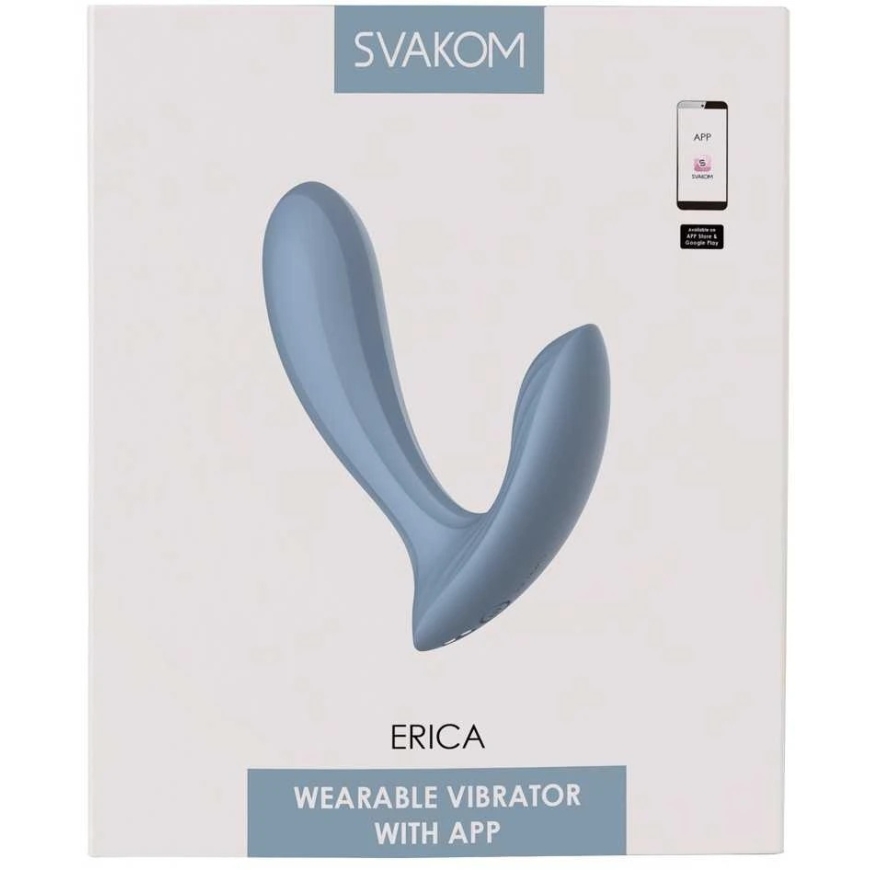 Blue Svakom - Erica Wearable Vibrator Dusty Blue