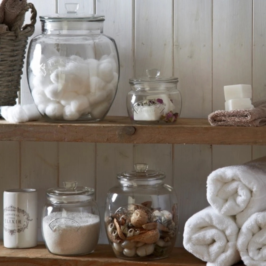 Glass storage container with lid PUSH TOP 0.85L / Kilner – 3