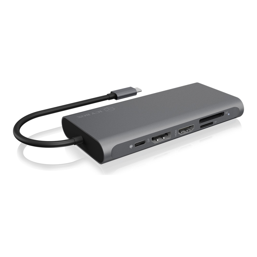 ICY BOX IB-DK4050-CPD Langallinen USB 3.2 Gen 1 (3.1 Gen 1) Type-C Antrasiitti – 5