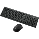 Sandberg 631-23 tastatūra Pele iekļauta Mājas/Biroja RF Bezvadu QWERTY Angļu Melns