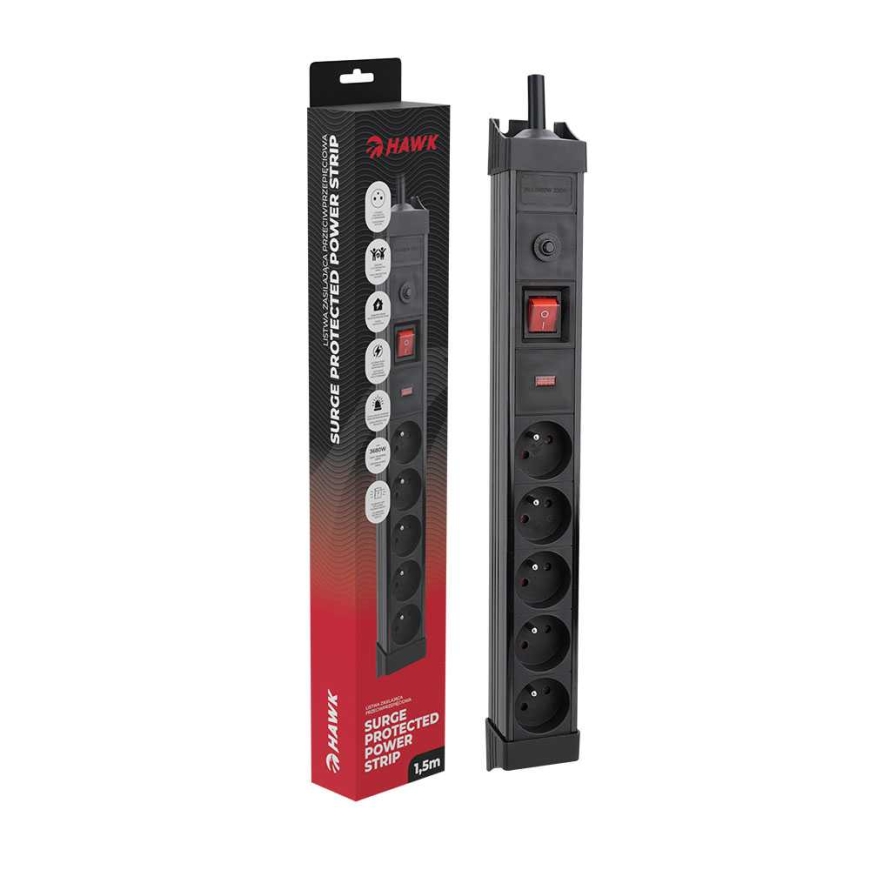 Hawk HWPS502BK 1,5m – 4