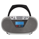 Aiwa BBTU-400SL kannettava stereojärjestelmä Analogia & digitaalinen 6 W FM hopea MP3-toisto Aiwa BBTU-400SL kannettava stereojärjestelmä Analogia & digitaalinen 6 W FM hopea MP3-toisto