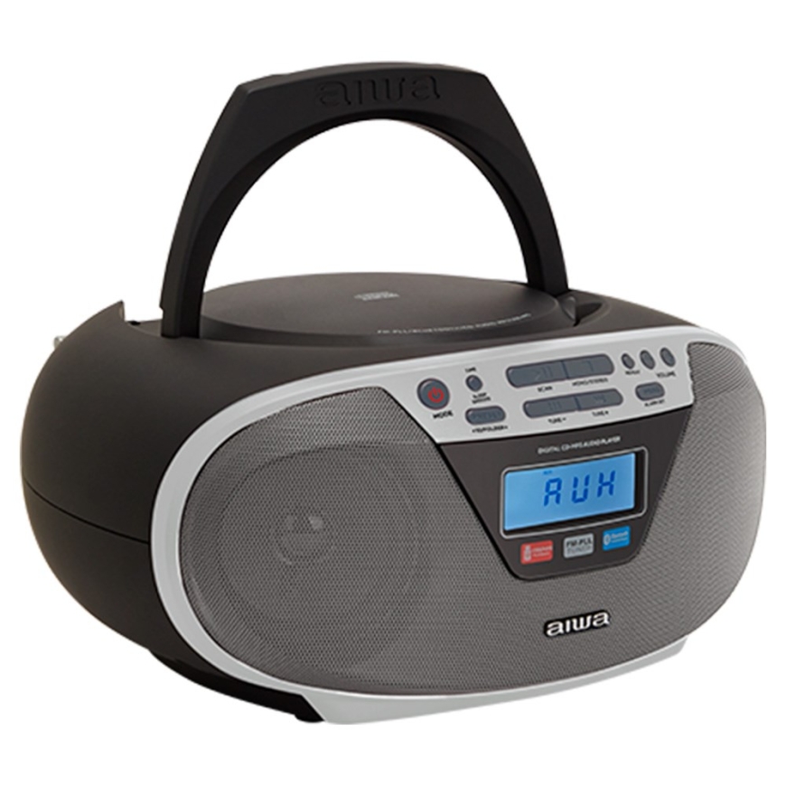 Aiwa BBTU-400SL nešiojama stereo sistema Analoginė ir skaitmeninė 6 W FM Sidabrinė MP3 atkūrimas – 2