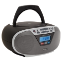 Aiwa BBTU-400SL kaasaskantav stereo süsteem Analoog ja digitaalne 6 W FM Hõbedane MP3 taasesitus Aiwa BBTU-400SL kaasaskantav stereo süsteem Analoog ja digitaalne 6 W FM Hõbedane MP3 taasesitus