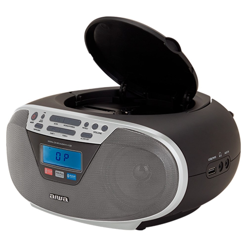 Aiwa BBTU-400SL Portable Stereo System Analog & Digital 6 W FM Silver MP3 Playback – 3