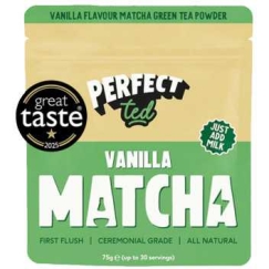 Vaniljanmakoinen matcha vihreä tee PerfectTed, 75 g