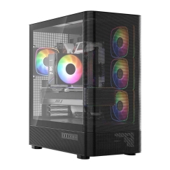 MODECOM Volcano Volcano AQ300 ARGB Midi Musta