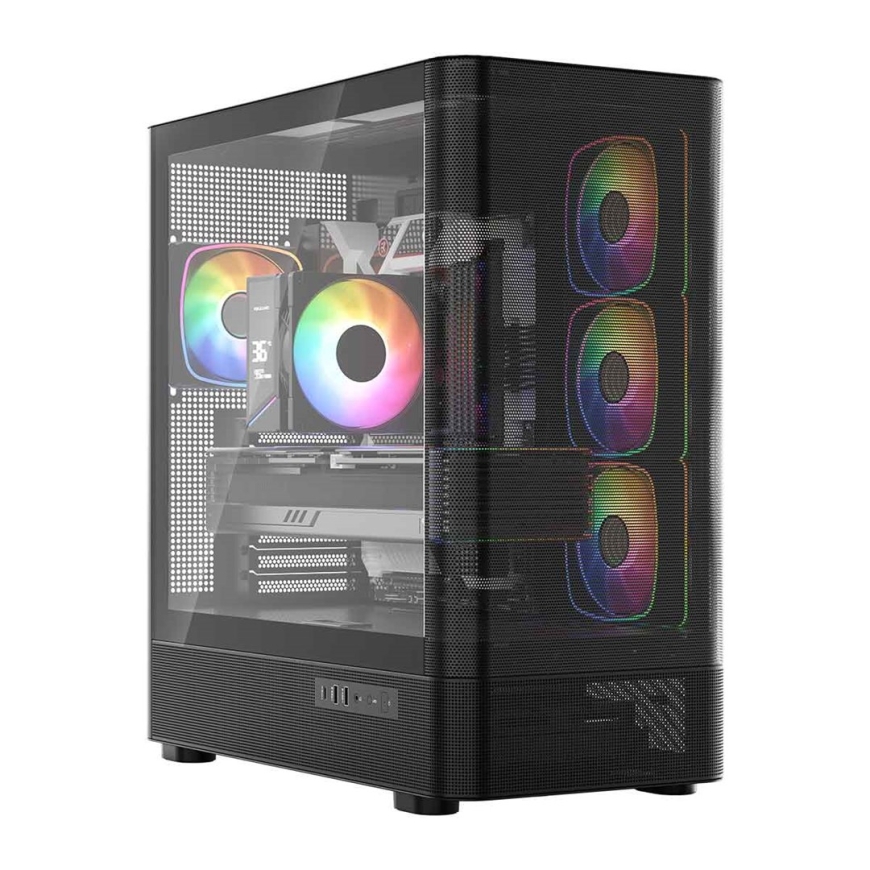 MODECOM Volcano Volcano AQ300 ARGB Midi Melns