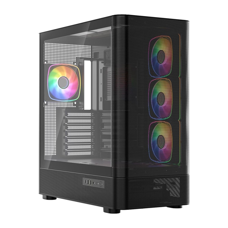 MODECOM Volcano Volcano AQ300 ARGB Midi Juodas – 2