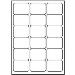 Logo Label logo 68mm x 47mm A4 25pcs