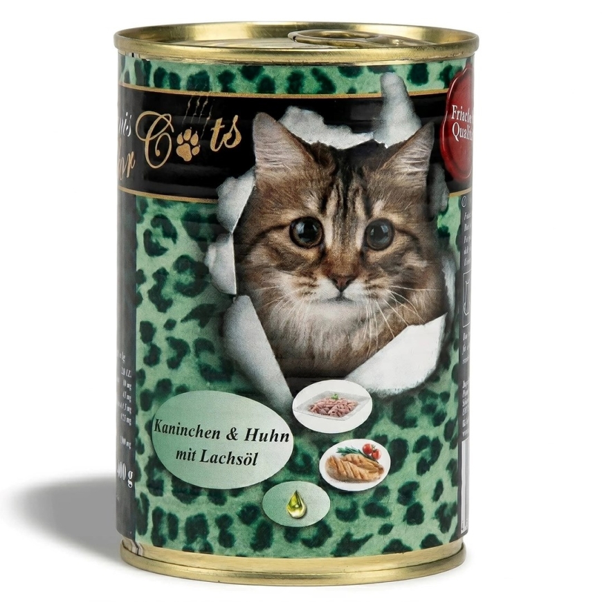 O’CANIS Кролик и курица с рыбьим жиром - влажный корм для кошек - 400 г