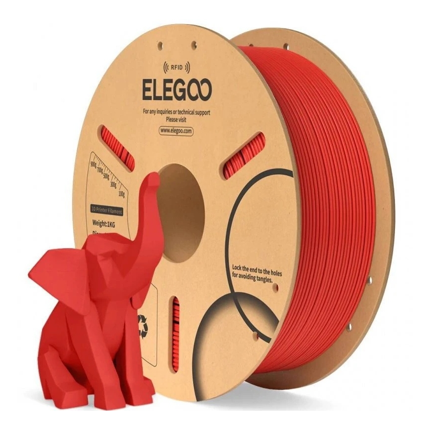 Elegoo PLA plastic with RFID 1kg 1.75mm - Red – 5