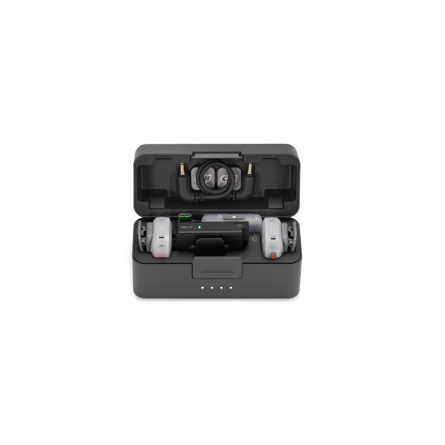 DJI Mic Mini 2S įkrovimo dėklas, mikrofono įkrovimo stotelė – 3