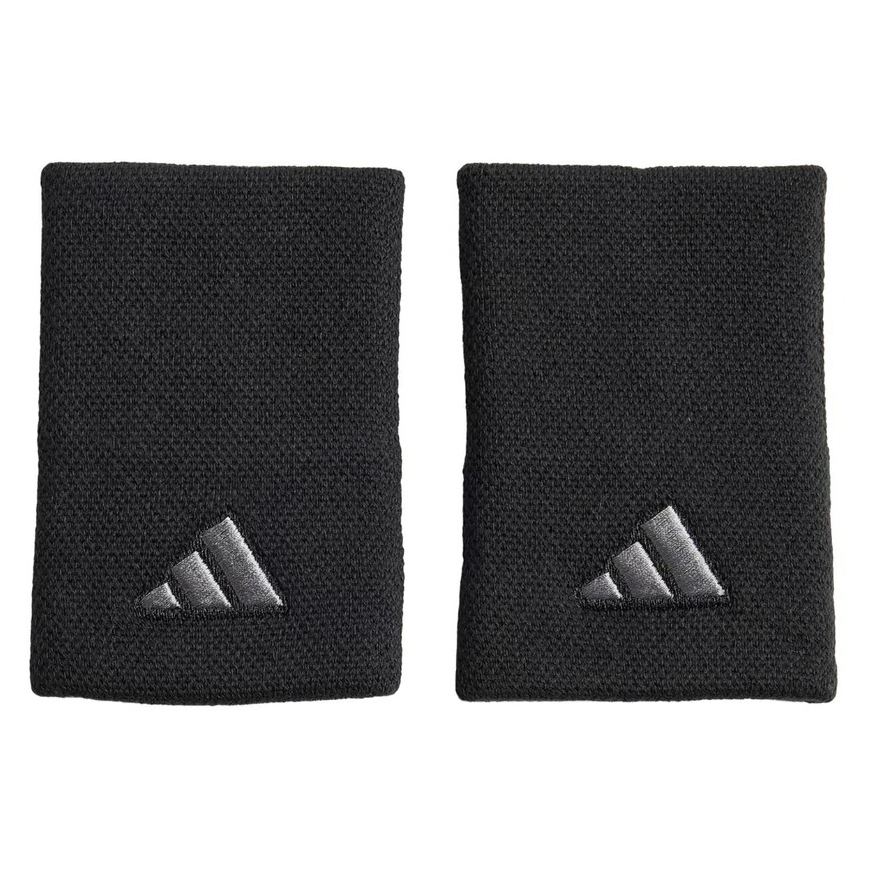 Нарукавники adidas Tennis Wristband Large 2 шт черные IA7544 (Взрослые M/L)