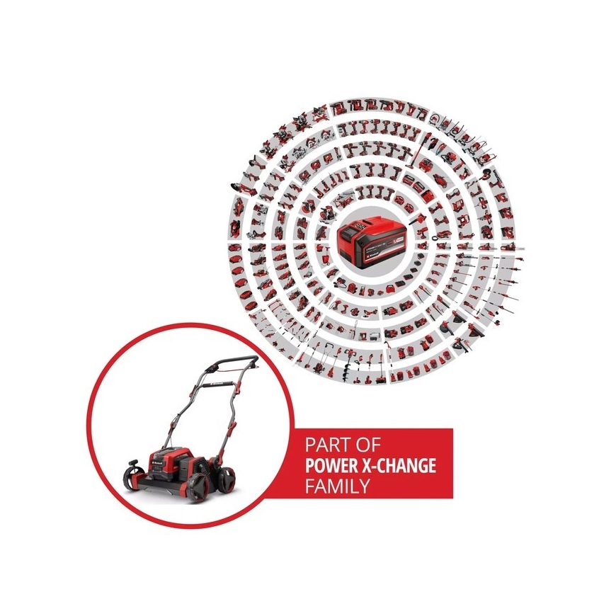 Juhtmeta skarifitseerija EINHELL GP-SC 36/40 Li BL-Solo, Must, Punane – 2