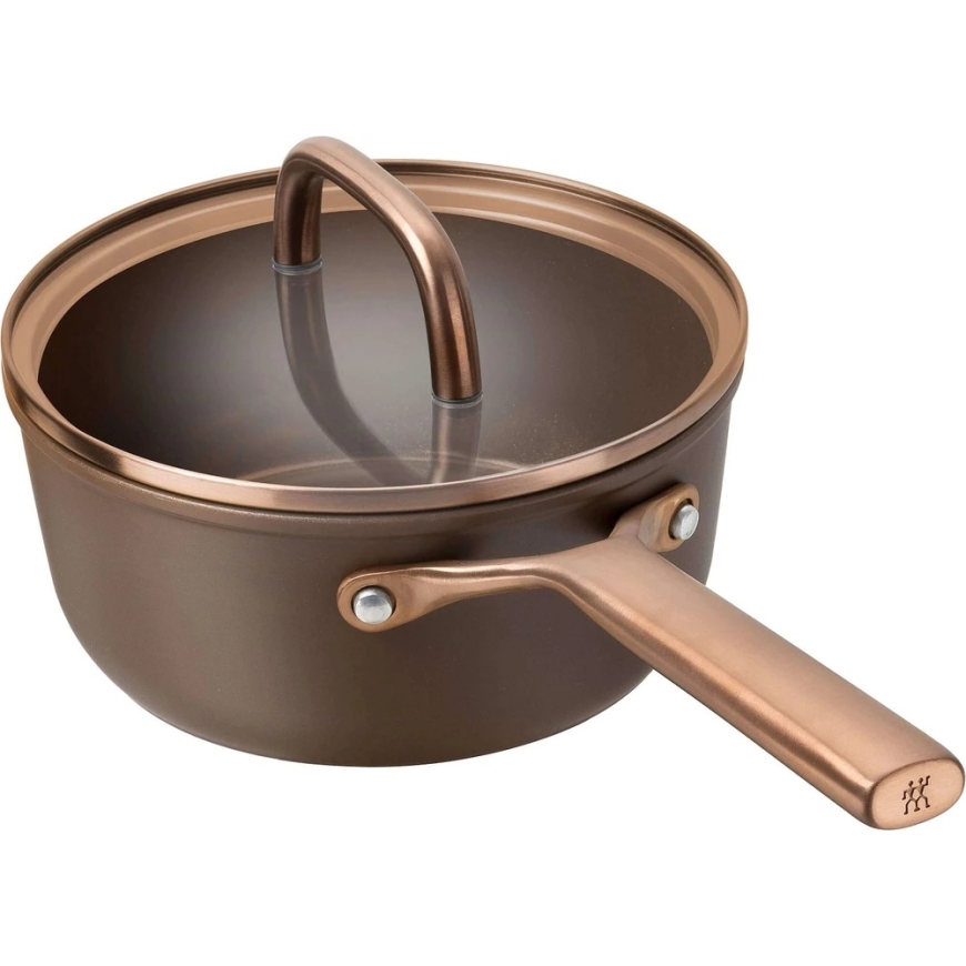 Zwilling ZWILLING Milano Pot with Glass Lid 18 cm, Brown – 3