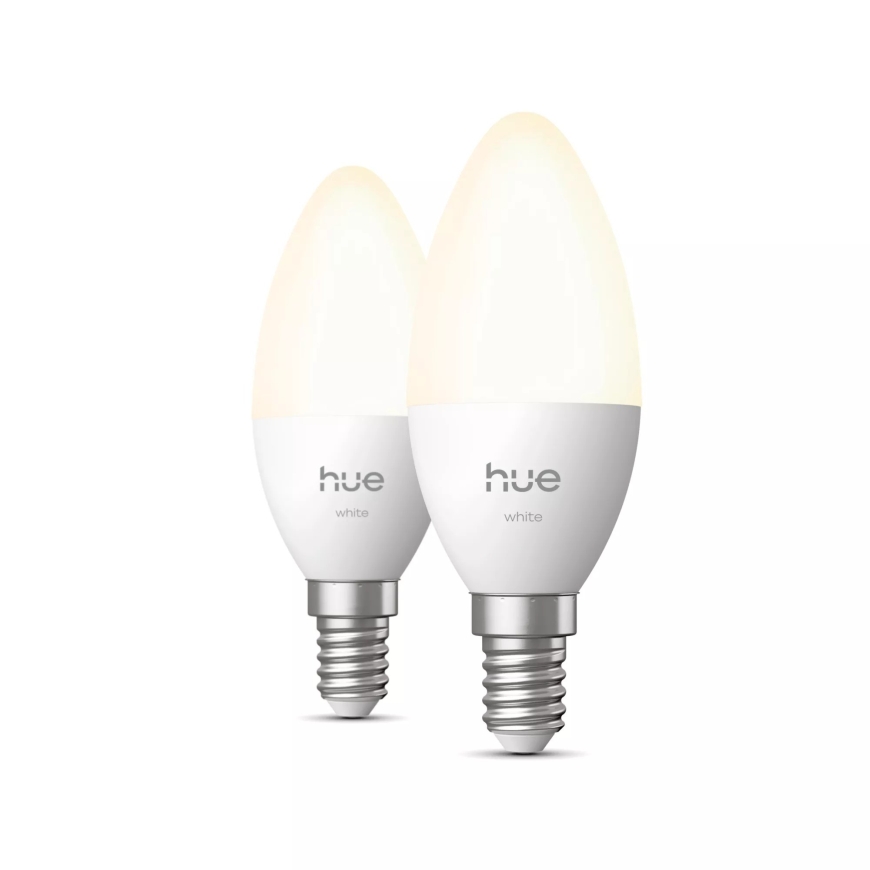 Philips Hue LED žvakidė, B39, E14, šilta balta, 2 vnt – 2