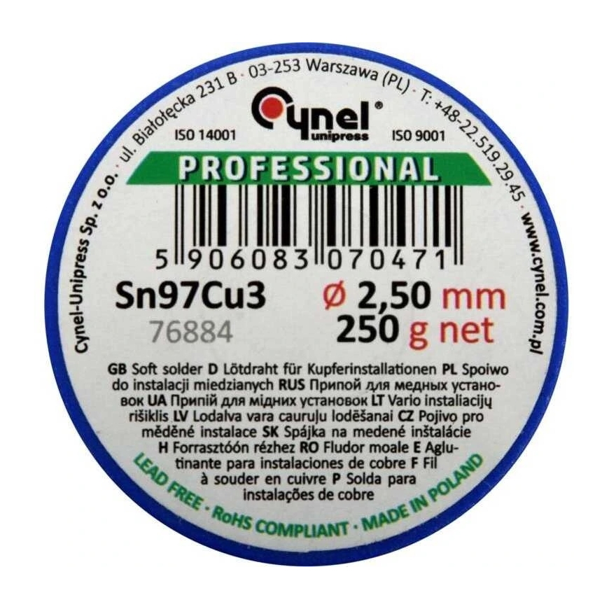 Toya Sa Poola Lydmetalis pehme | Ø 2.5 mm | 250g (76884) – 3