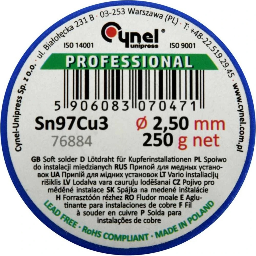 Toya Sa Poland Lydmetalis soft | Ø 2.5 mm | 250g (76884) – 5