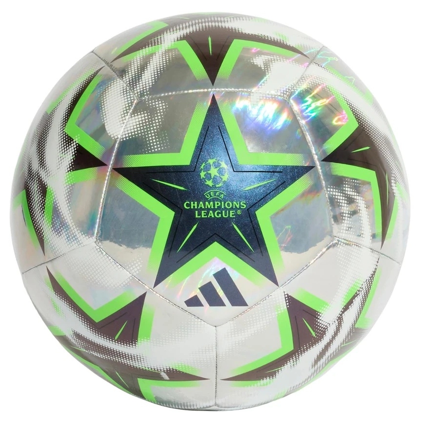adidas UCL Training Jalgpall 26/27 Liiga Etapp Foil hõbe ja must-roheline KE9774 (5)