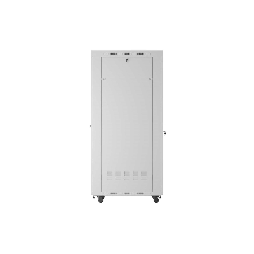 19" 42U 600 × 1000 GREY FLOOR-STANDING RACK CABINET WITH GLASS DOOR AND LCD, LANBERG (FLAT PACK) – 4