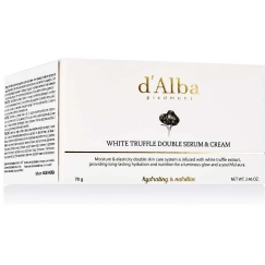 d'Alba Baltas Truffle Double Serum & Niisutav ja toitma näokreem / seerum valgete trühvlitega, 70 g