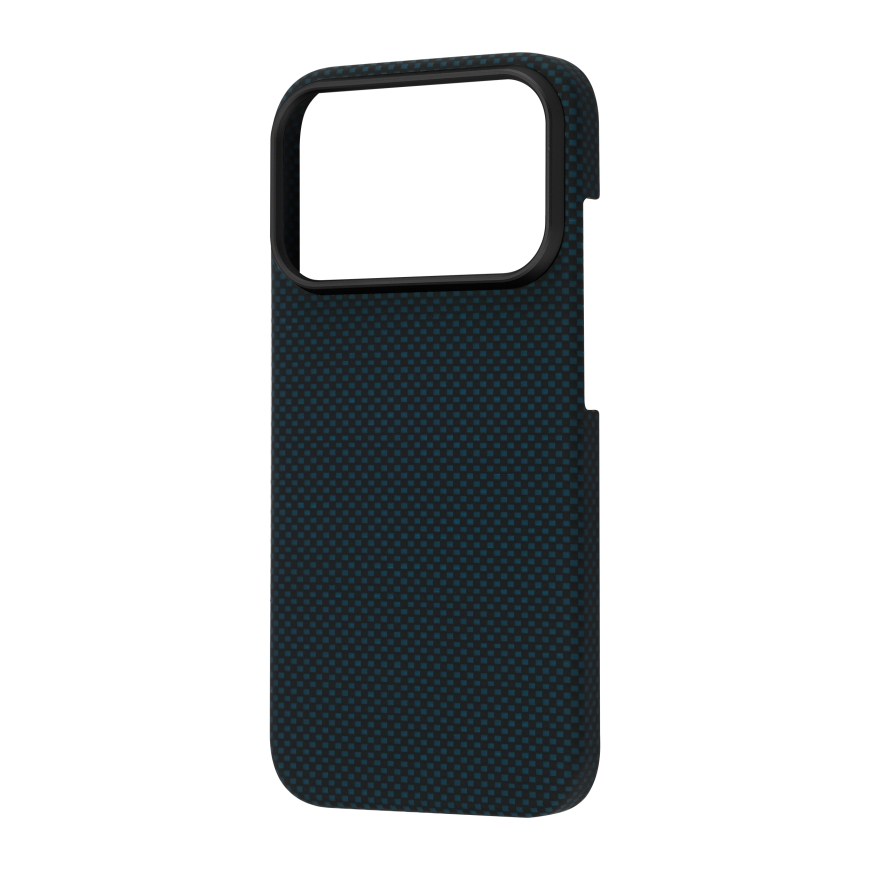 FoneKit Vectran-Kevlar Aramid Fiber MagSafe suojakuori, iPhone 18 Pro / 17 Pro, sininen/musta – 4