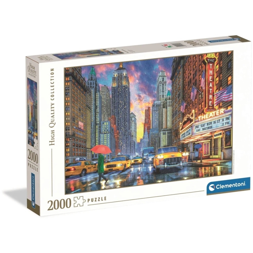 Clementoni Dėlionė 2000 vnt. - Lietingas Manhatanas – 4
