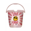 Keeeper "Emoji Stay Positive" Ø30x28см 10Л, розовый Keeeper "Emoji Stay Positive" Ø30x28см 10Л, розовый