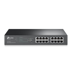 TP-Link TL-SG1016PE hallittava L2 Gigabit Ethernet-kytkin (10/100/1000) Power over Ethernet (PoE) musta