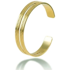 Victoria Walls Двойная сплошная браслет „Aurevia Gold“ VWB260667G