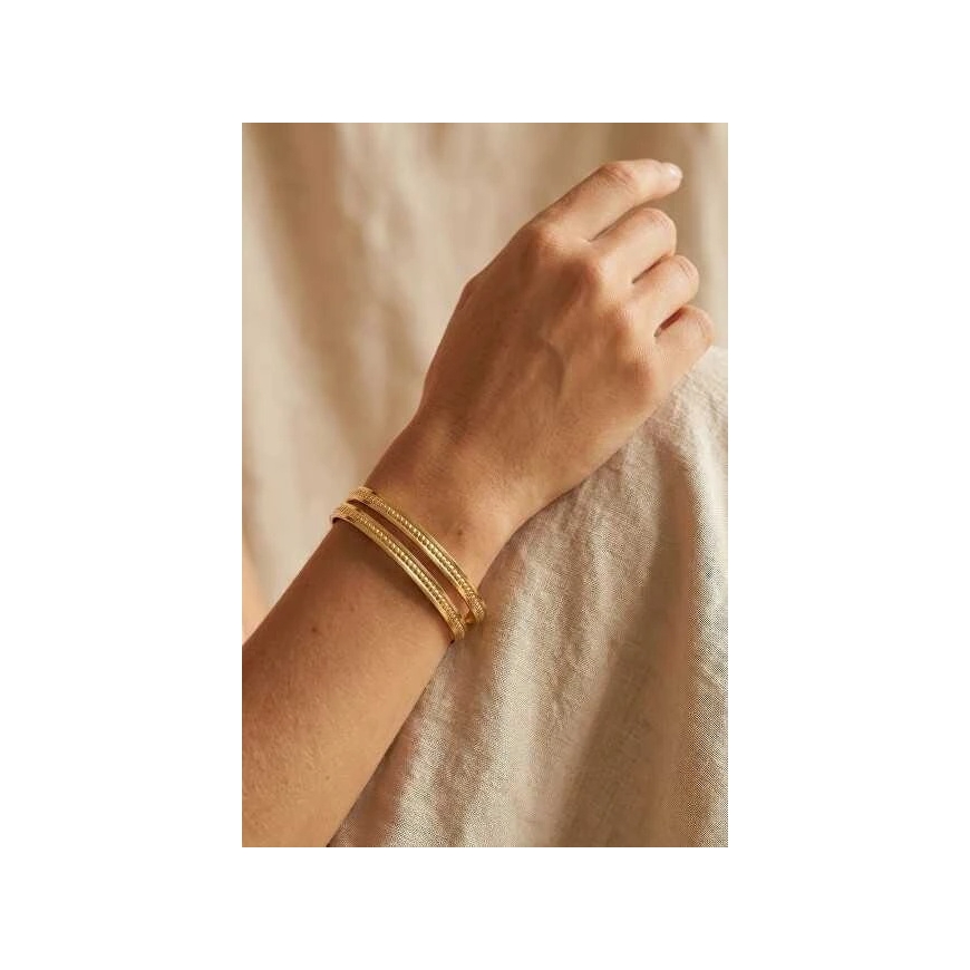 Victoria Walls Double Solid Bracelet „Aurevia Gold“ VWB260667G – 2