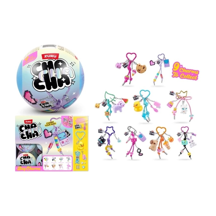 Zuru *****BUY „CHA CHA Charms“ DIY keychain, 24 pcs., 17503