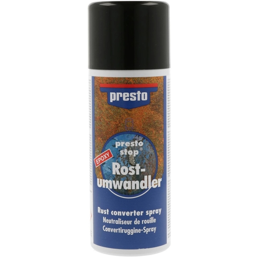 Rust Converter and Primer for Metal PRESTO, brown-yellow shade, 400 ml – 2