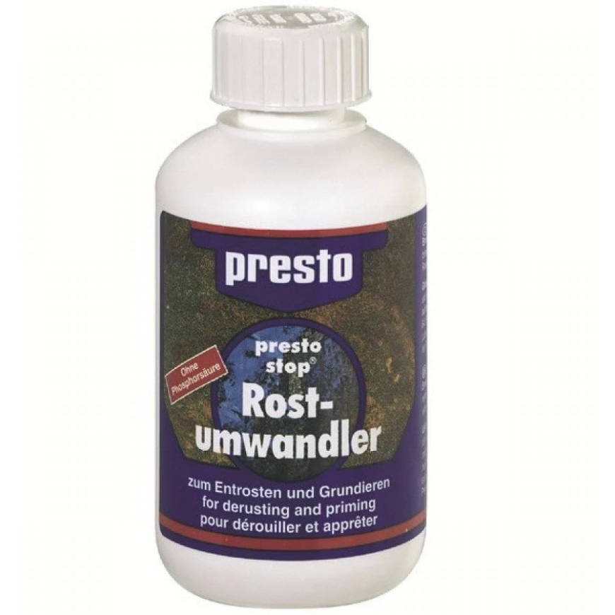 Rūsu pārveidotājs un metāla grunts PRESTO, brūngani dzeltens tonis, 400 ml – 3