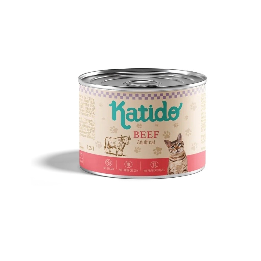 KATIDO Beef - wet cat food - 200g