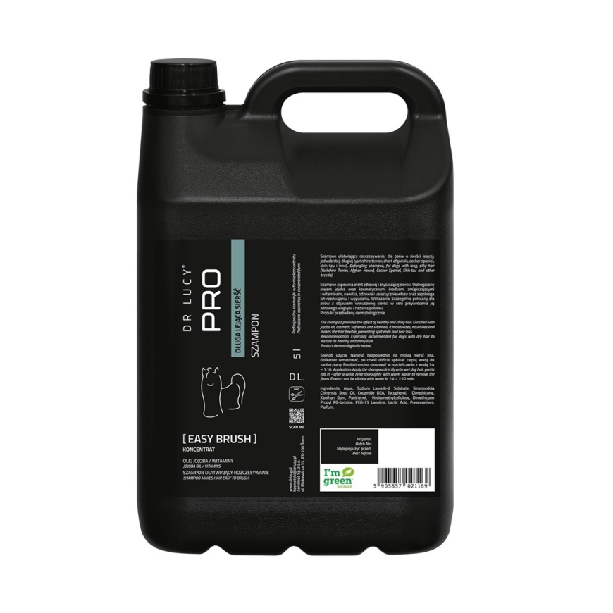 Suņu šampūns DR LUCY Pro Easy Brush Long Coat – 5l