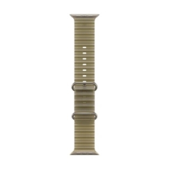 Apple 49mm Translucent Kelp Ocean Band Natural Titanium Finish
