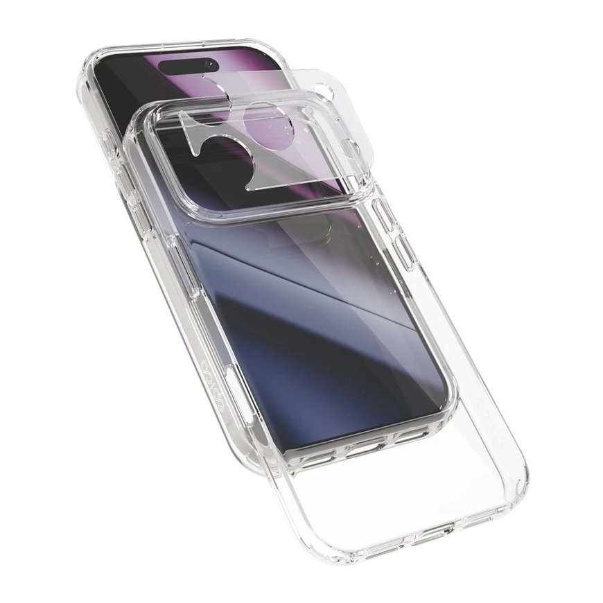 Чехол Epico Hero Case для iPhone 17 Pro Max/18 Pro Max: ультралегкий чехол - прозрачный (переносные ремни и защита камеры)