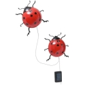 Maximex PIECES Päikeseenergial töötavad aia tuled, LED-lepatriinud, 2 tk, 20 cm Maximex PIECES Päikeseenergial töötavad aia tuled, LED-lepatriinud, 2 tk, 20 cm