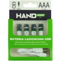 Plastrol Įkraunama USB-C baterija, 750 mWh, 4xAAA Plastrol Įkraunama USB-C baterija, 750 mWh, 4xAAA