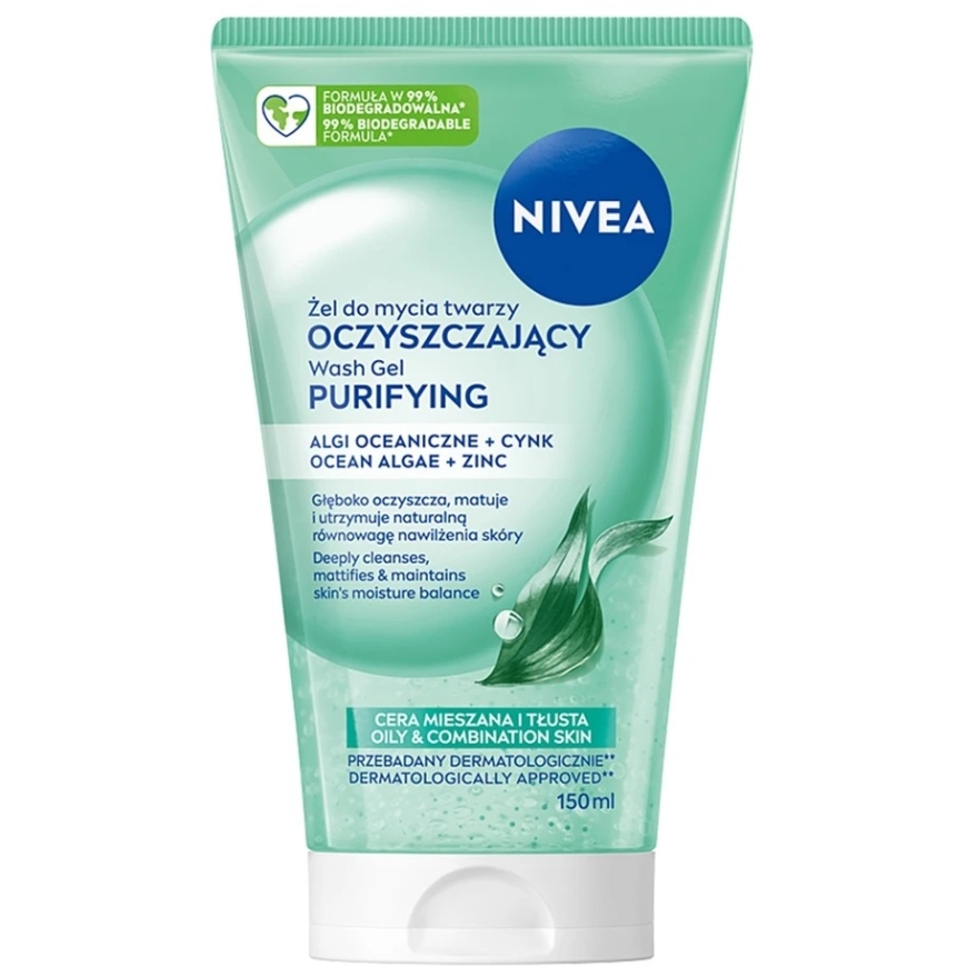 Nivea Visage puhastav näopesugeel segatud ja rasusele nahale 150 ml – 2