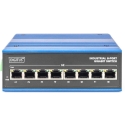 Maršrutizatorius DIGITUS Switch Ind. 8-Port Gigabit Unmanaged blau Maršrutizatorius DIGITUS Switch Ind. 8-Port Gigabit Unmanaged blau
