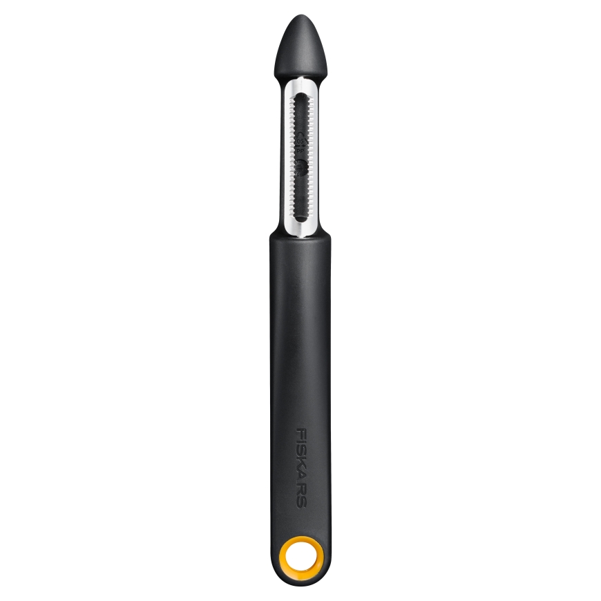 Fiskars Functional Form fruit peeler with a rotating blade